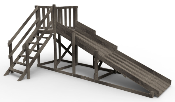 Детская площадка - деревянная горка  Пикник "Зима №2" Блэк