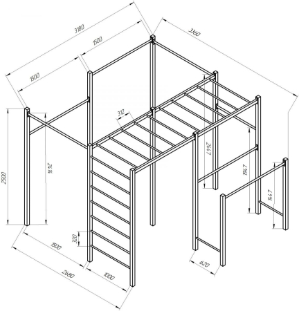 картинка Площадка Пионер  Workout №7 от магазина Лазалка