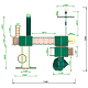 Детская площадка Пикник "Форест" Стэйдж К с винтовой трубой