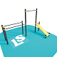 картинка Спортивный комплекс турник, брусья, скамья для пресса Workout LS42 от магазина Лазалка