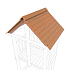 Крыша деревянная для ДИП Пикник