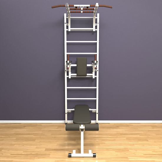 картинка Шведская стенка "LittleSport" Long 3.0 (белый*белый) от магазина Лазалка