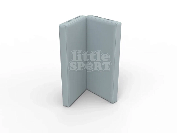 картинка Мат кожзам LittleSport (100х100х10см) складной в 2 сложения серый от магазина Лазалка