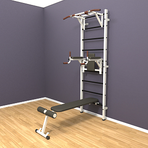 Шведская стенка "LittleSport" Pull-Up 3.0 (белый*черный)