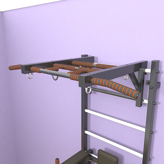 картинка Шведская стенка "LittleSport" Long 3.0 (черный*белый) от магазина Лазалка