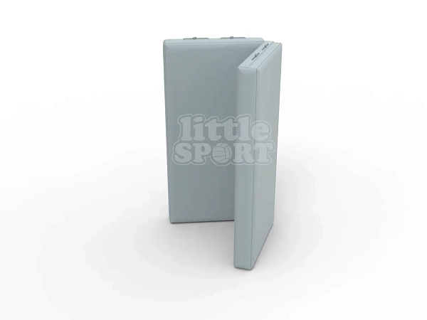 картинка Мат кожзам LittleSport (100х100х10см) складной в 2 сложения серый от магазина Лазалка