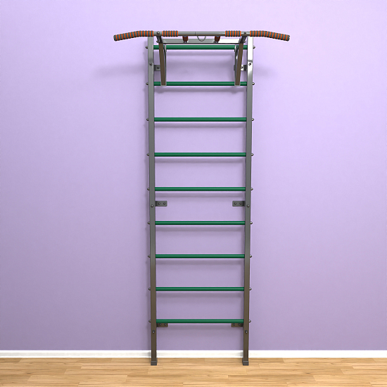 картинка Шведская стенка "LittleSport" Pull-Up (черный*зеленый) от магазина Лазалка