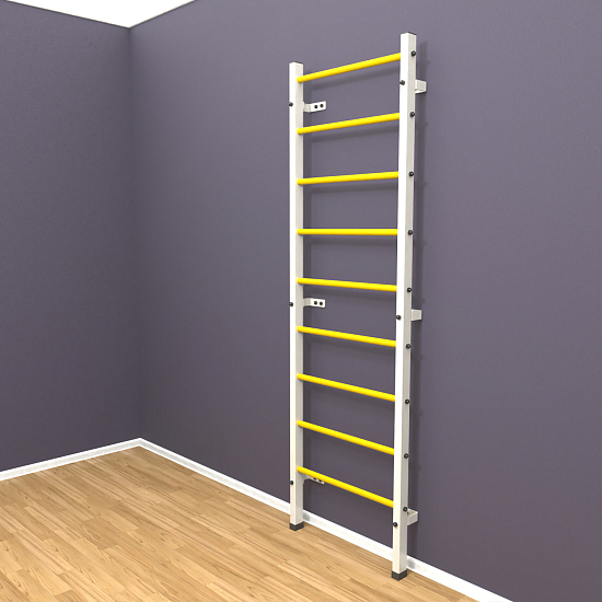 картинка Шведская стенка "LittleSport" (белый*желтый) от магазина Лазалка