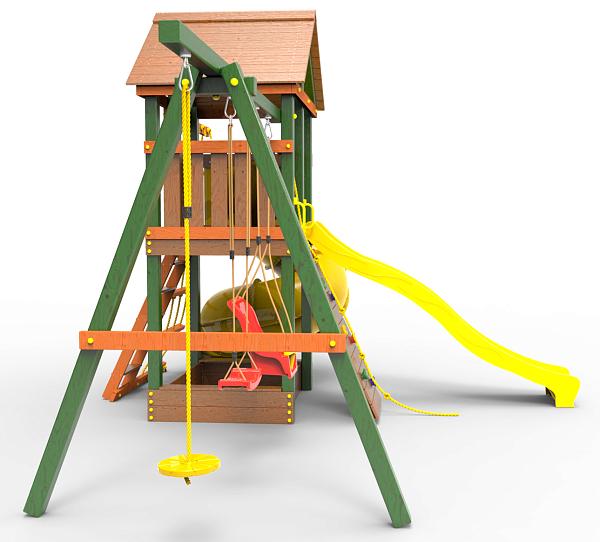 картинка Детская площадка Пикник "Вега Д" с винтовой трубой от магазина Лазалка