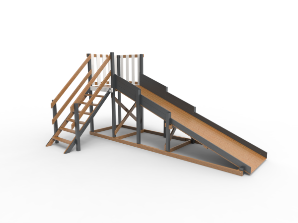 Детская площадка - деревянная горка  Пикник "Зима №2" Ультра