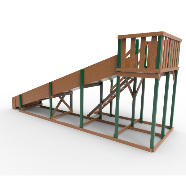 Детская площадка - деревянная горка Пикник "Зима №3" Форест