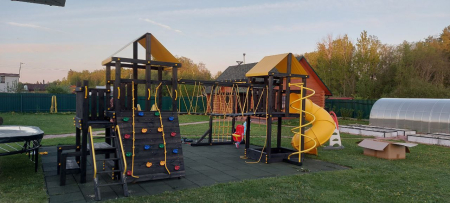 Детская площадка Пикник "Блэк" Кракен с винтовой трубой