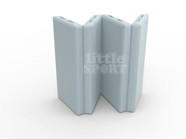 Мат кожзам LittleSport (100х200х10см) складной в 4 сложения серый