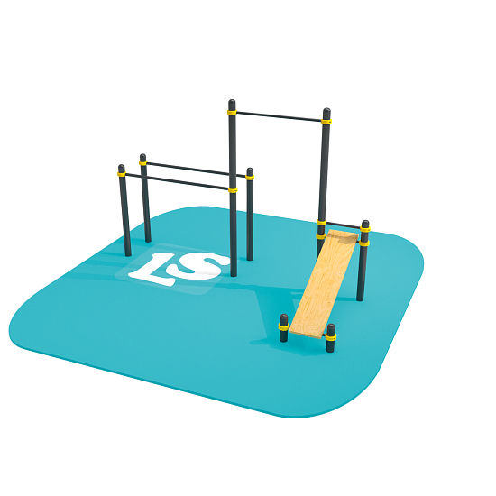 картинка Спортивный комплекс турник, брусья, скамья для пресса Workout LS42 от магазина Лазалка
