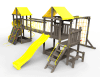 Детская площадка Пикник "Блэк" Кракен с винтовой трубой
