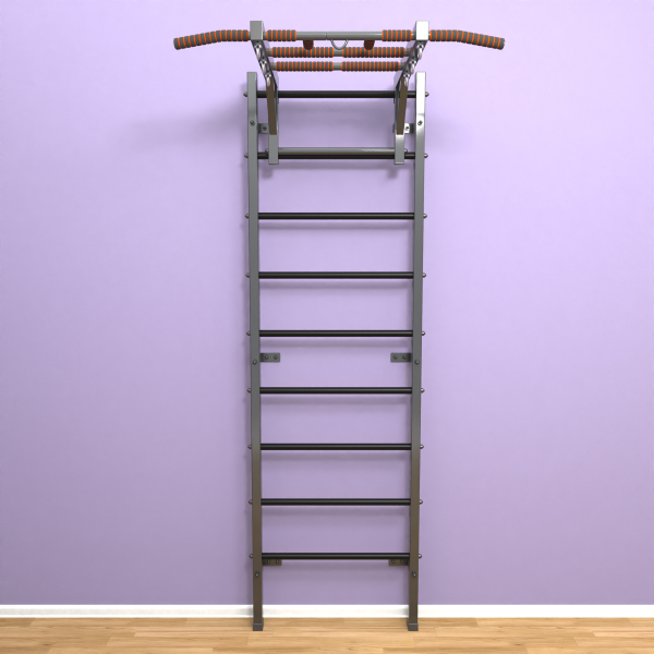 картинка Шведская стенка «LittleSport» Graphite Long черные ступени от магазина Лазалка